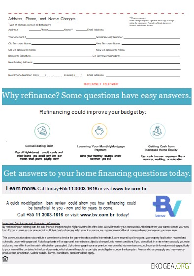 Relevé hypothécaire de la banque Brésil Banco Votorantim, 3 pages, 3 scr template